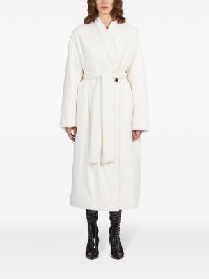 Manteau à capuche Ferragamo blanc