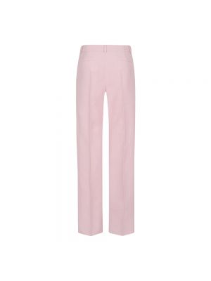 Pantalones rectos de crepé Valentino Garavani rosa
