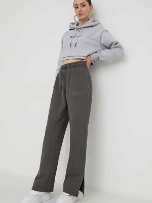 Pantaloni sport din bumbac Karl Lagerfeld Jeans gri