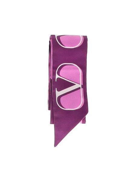 Bufanda de seda retro Valentino Vintage violeta