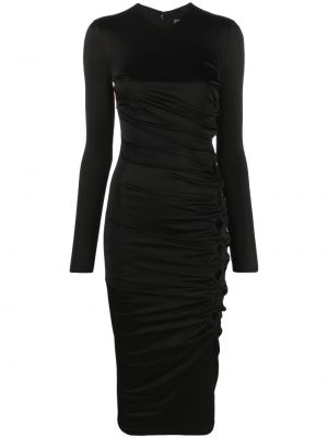 Midi šaty Versace čierna