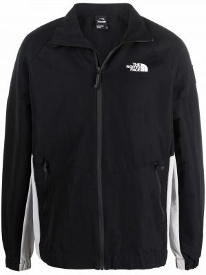 Trykt lang jakke The North Face svart