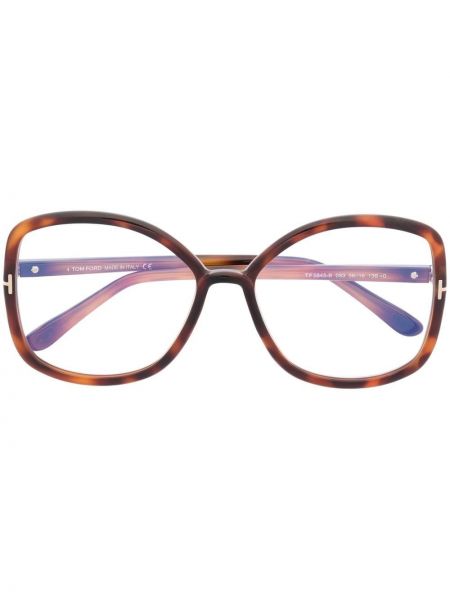 Oversized okuliare Tom Ford Eyewear hnedá