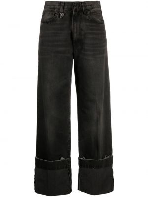 Straight jeans ausgestellt R13 schwarz