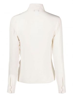 Šilkinė marškiniai Chanel Pre-owned balta
