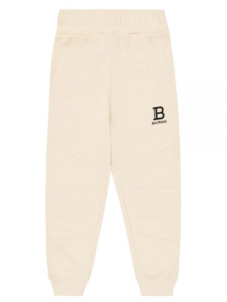 Bomuld bukser 7/8 for drenge Balmain Kids beige