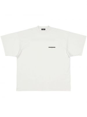 Oversized μπλούζα Balenciaga λευκό
