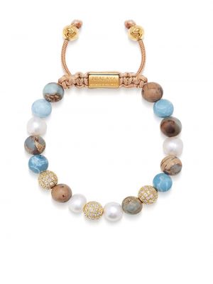 Náramok s perlami s korálky Nialaya Jewelry