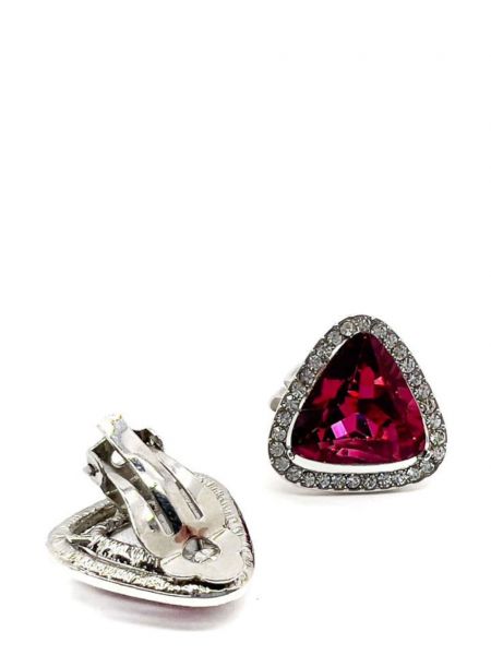 Křišťálové náušnice Jennifer Gibson Jewellery růžové