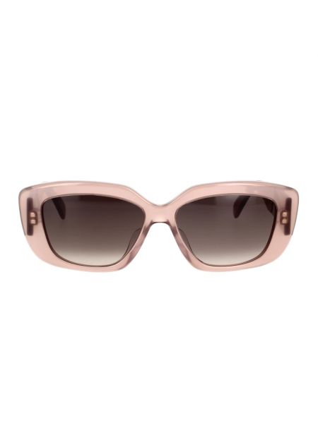Okulary przeciwsłoneczne w geometryczne wzory Céline różowe