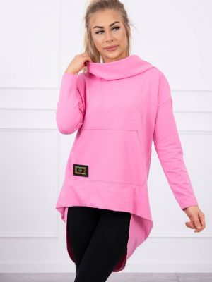 Aszimmetrikus pulóver Kesi rózsaszín