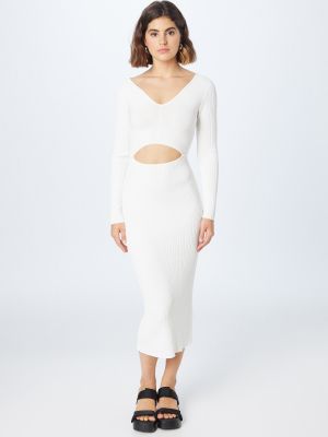 Πλεκτή φόρεμα Calvin Klein λευκό