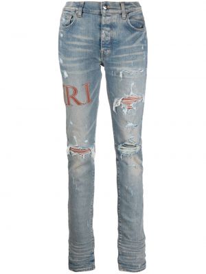 Nødlidende stretch jeans Amiri blå