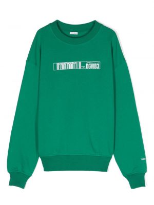 Sweatshirt aus baumwoll mit print Dolce & Gabbana Dgvib3 grün