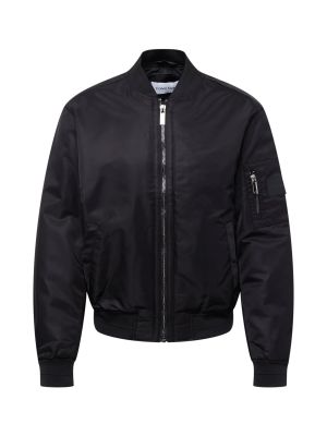 Prijelazna jakna bootcut Calvin Klein crna