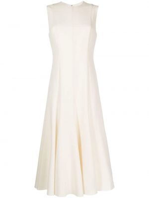 Μίντι φόρεμα από κρεπ Theory λευκό