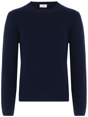 Шерстяной свитер Etro синий
