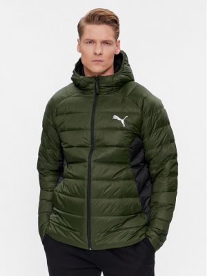 Pernata jakna slim fit Puma zelena