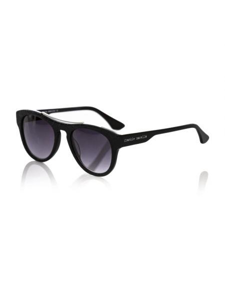 Okulary przeciwsłoneczne w geometryczne wzory eleganckie Frankie Morello czarne