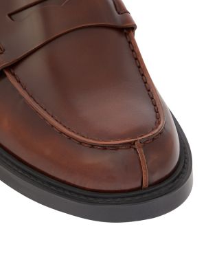 Pantofi loafer din piele Tod's maro