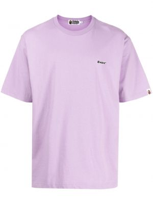 Bavlněné tričko A Bathing Ape® fialové