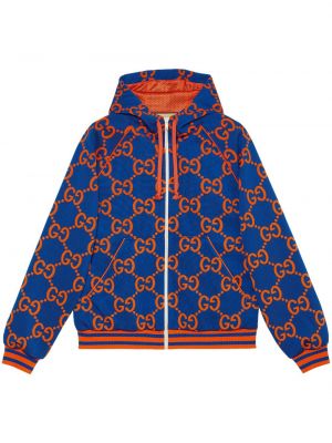 Bluza z kapturem bawełniana żakardowa Gucci