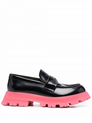 Skinn loafers Alexander Mcqueen svart