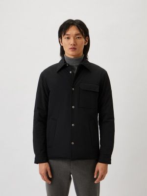Утепленная куртка Paolo Pecora черная
