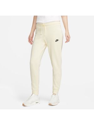 Pantalones de tejido fleece slim fit Nike beige