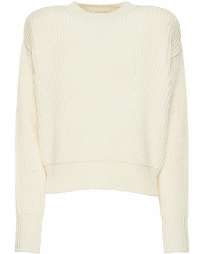 Вълнен пуловер Wardrobe.nyc бяло