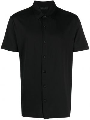 Памучна риза Roberto Collina черно