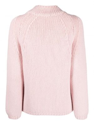 Dzianinowy sweter z kaszmiru Incentive! Cashmere różowy