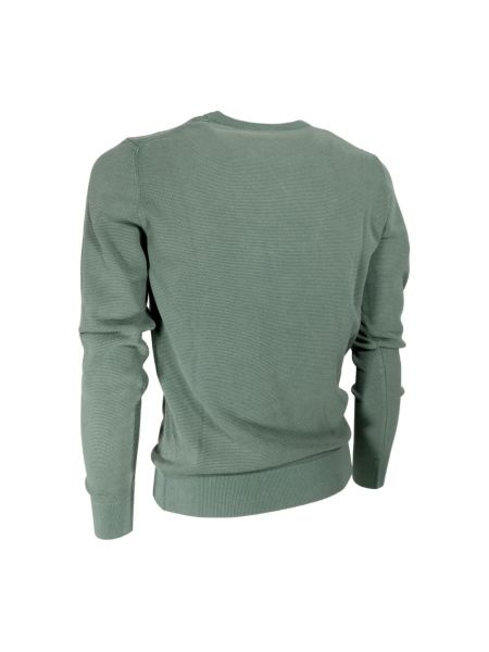 Jersey de algodón de tela jersey de cuello redondo Aeronautica Militare verde