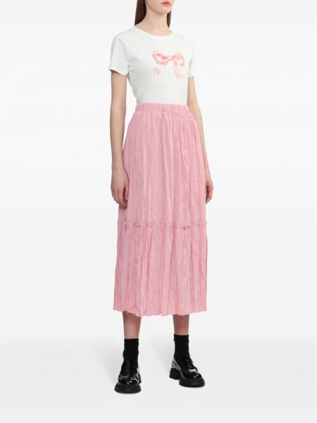 Midi sukně Tout A Coup růžové