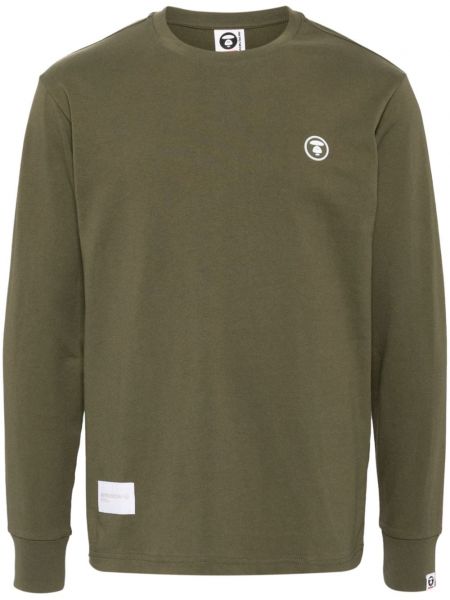 Langærmet t-shirt Aape By *a Bathing Ape® grøn