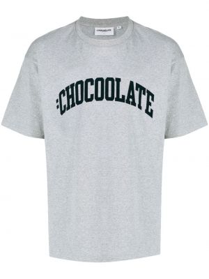 Μπλούζα με σχέδιο Chocoolate γκρι
