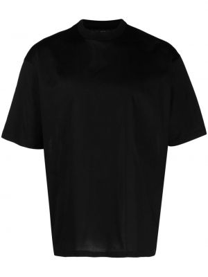 T-krekls ar apaļu kakla izgriezumu Low Brand melns