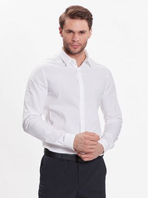 Košulja slim fit Calvin Klein bijela