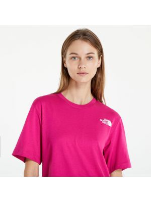 Μπλούζα σε φαρδιά γραμμή The North Face ροζ