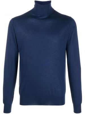 Jersey de cuello vuelto de tela jersey Suite 191 azul