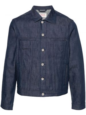 Jeansjacke mit geknöpfter Fursac blau