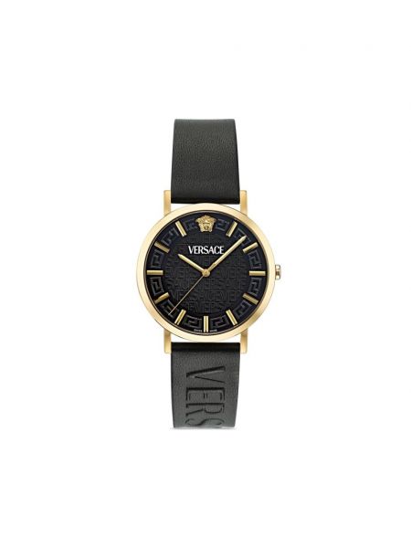 Slim fit hodinky Versace černé