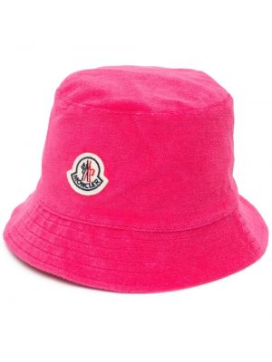 Двустранна шапка Moncler розово