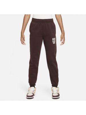 Pantalon en coton oversize Nike marron