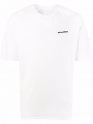 T-shirt con stampa Patagonia bianco