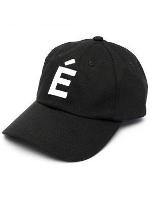 Haftowana czapka z daszkiem Etudes czarna
