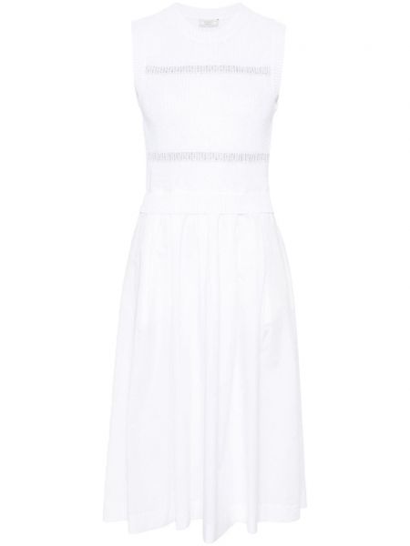 Плетена миди рокля Peserico бяло