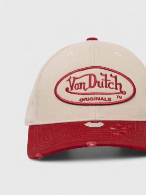 Bombažna kapa Von Dutch rdeča