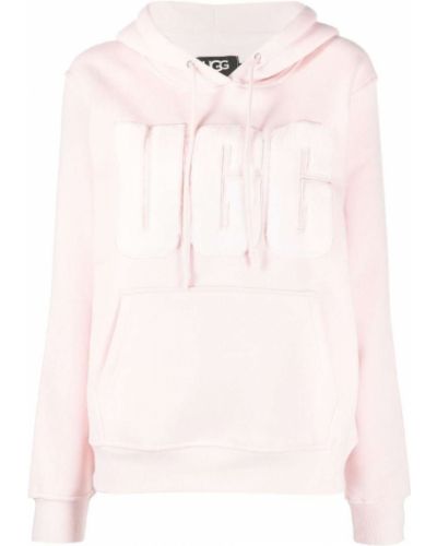 Kürklü hoodie Ugg pembe