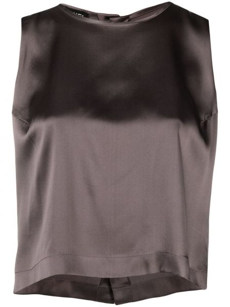 Копринена блуза Chanel Pre-owned сиво